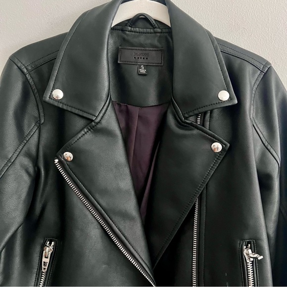 BlankNYC Black faux leather Motorcycle Jacket w/ Zipper size S good condition - Picture 2 of 12